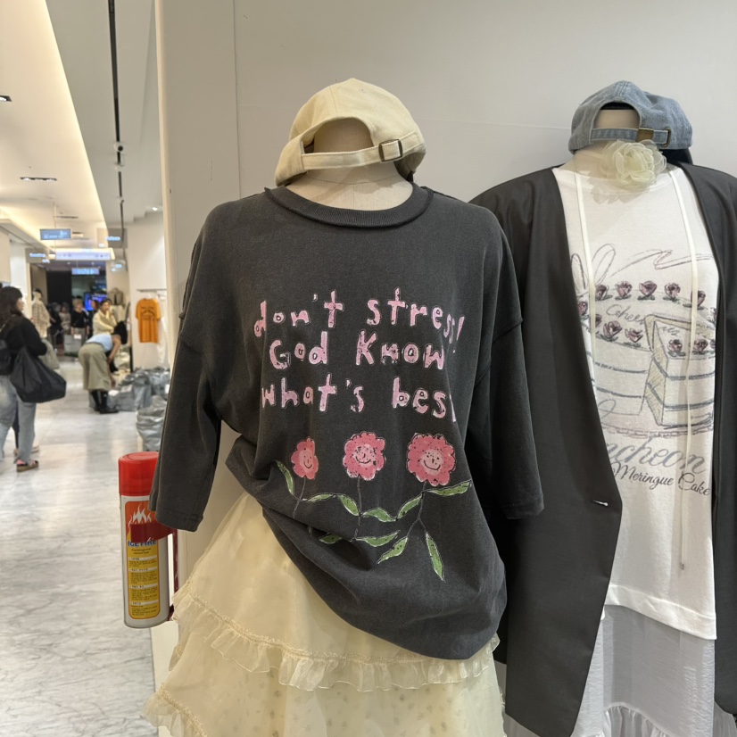 BRICKLANE韓國㊣直郵東大門代購女裝新款熱賣休閑推薦人氣T恤BRICKLANET恤圖色2