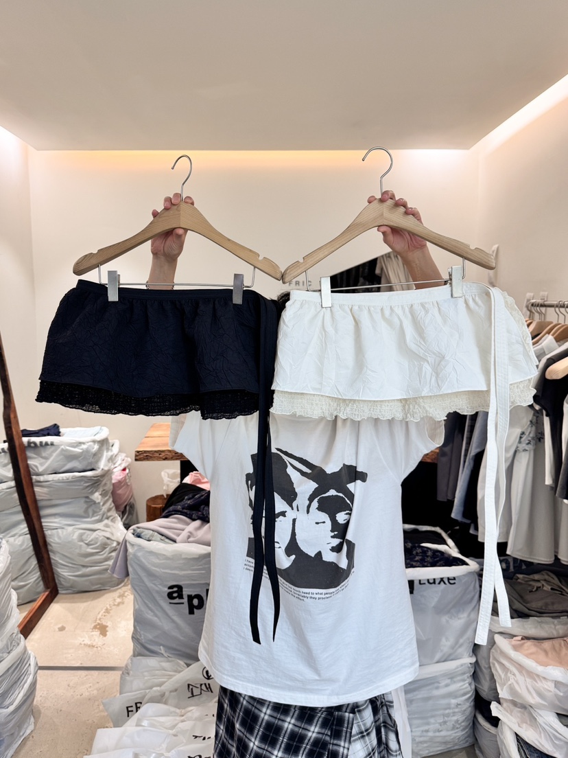 FRIC韓國㊣直郵東大門代購女裝新品時尚推薦人氣休閑25春夏短裙FRIC短裙