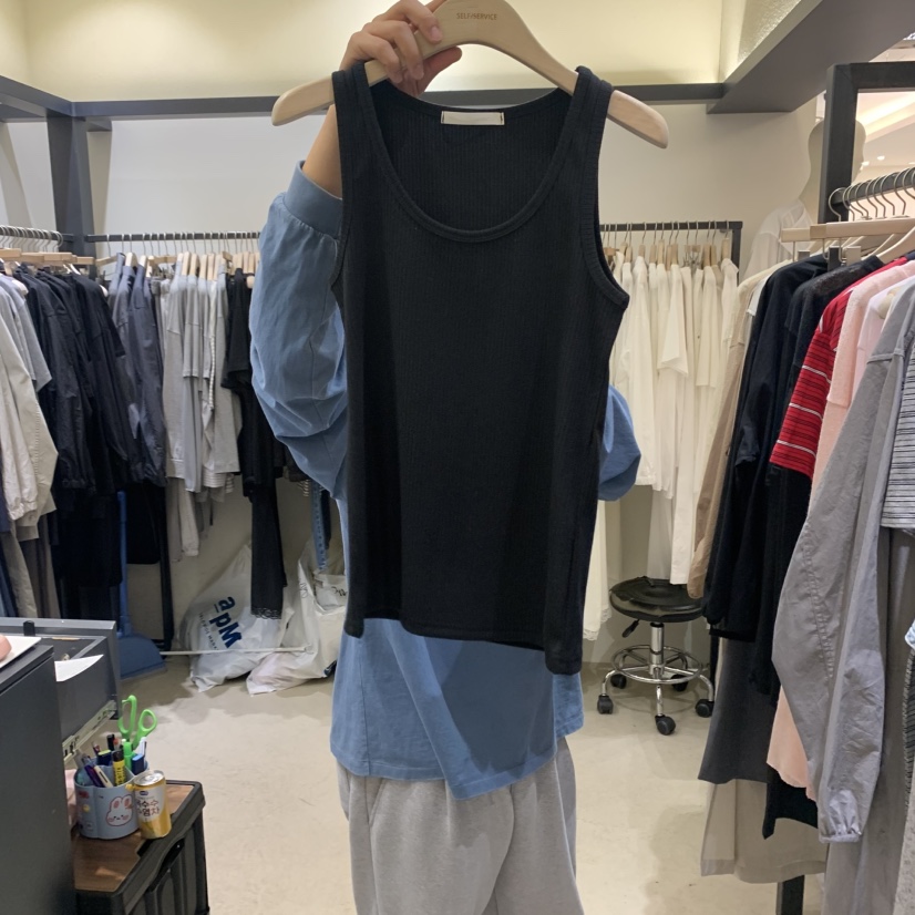 SELF SERVICE韓國直郵㊣東大門實拍女裝新款熱賣25春夏吊帶背心SELF SERVICE吊帶/背心圖色4