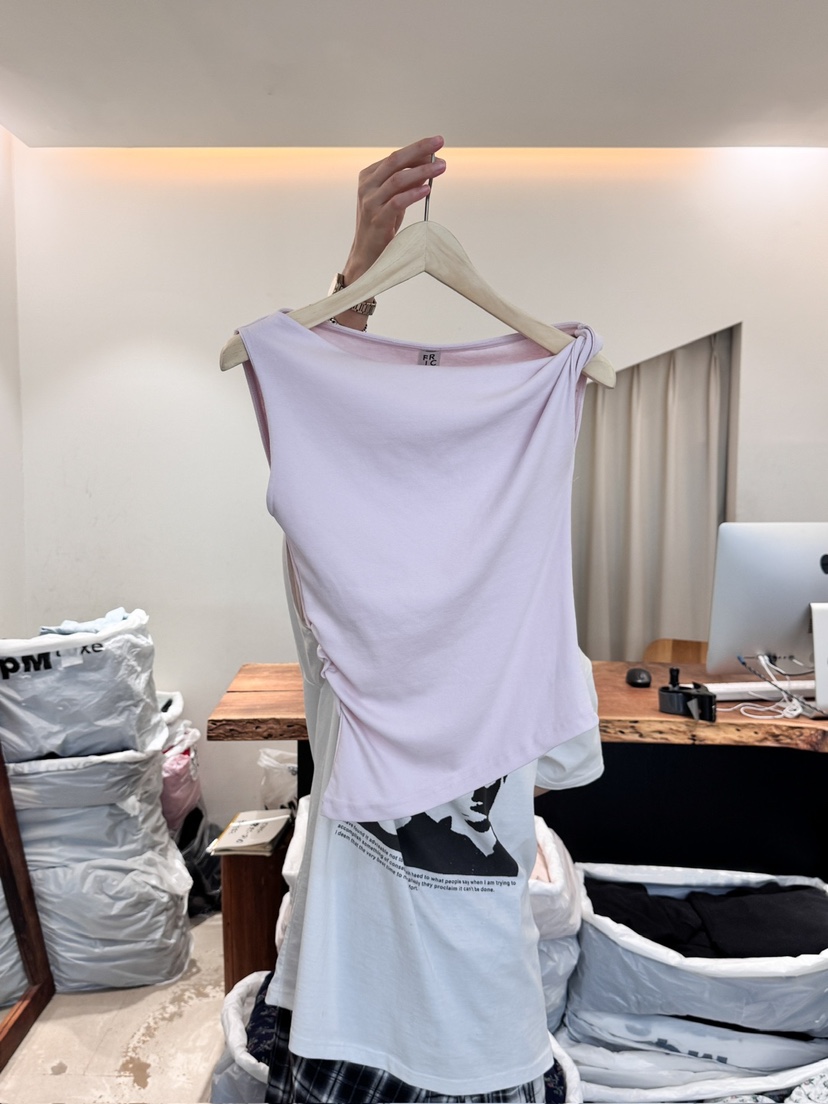 FRIC韓國㊣直郵東大門代購女裝新款25春夏推薦人氣吊帶背心FRIC吊帶/背心圖色2