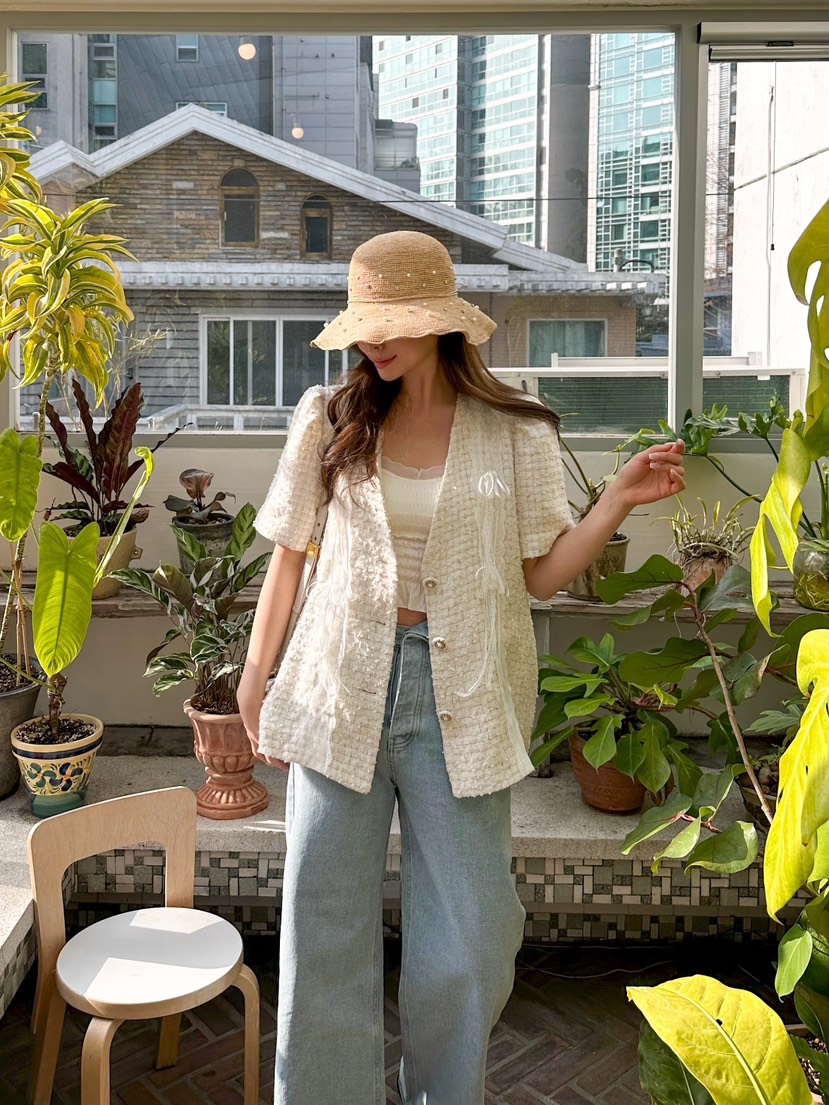 81 MARKET-L韓國㊣直郵東大門代購女裝新品推薦休閑人氣夾克81 MARKET-L夾克