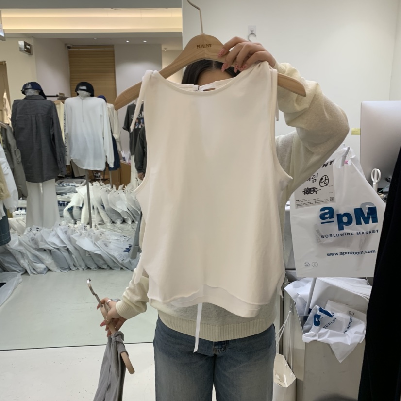 FLAUNT韓國直郵㊣東大門實拍女裝新品熱賣人氣推薦吊帶背心FLAUNT吊帶/背心圖色2