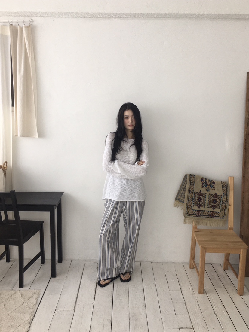 ORDINARYA韓國直郵㊣東大門實拍女裝新款推薦25春夏休閑褲亞麻ORDINARYA休閑褲