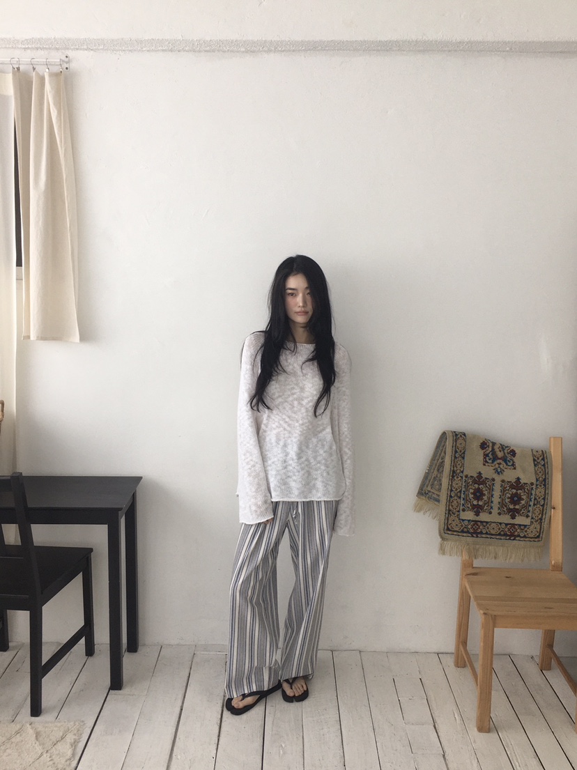 ORDINARYA韓國直郵㊣東大門實拍女裝新款推薦25春夏休閑褲亞麻ORDINARYA休閑褲