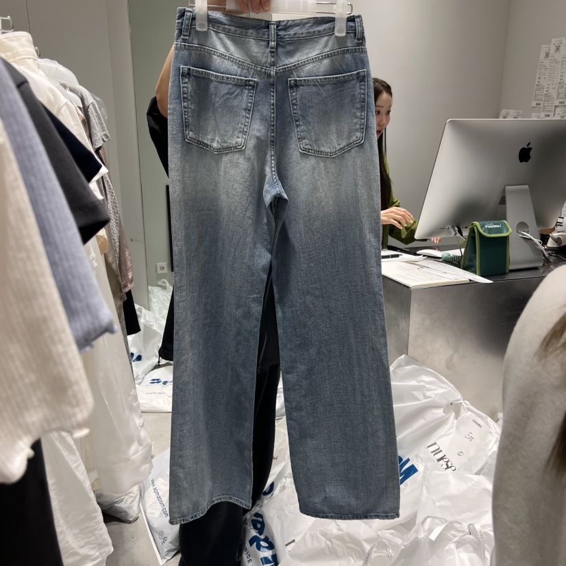 NUESE韓國直郵㊣女裝新品休閑推薦人氣25春夏熱賣時尚牛仔褲NUESE牛仔褲