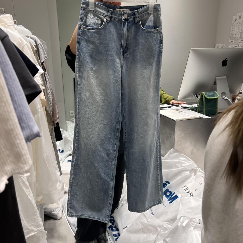 NUESE韓國直郵㊣女裝新品休閑推薦人氣25春夏熱賣時尚牛仔褲NUESE牛仔褲