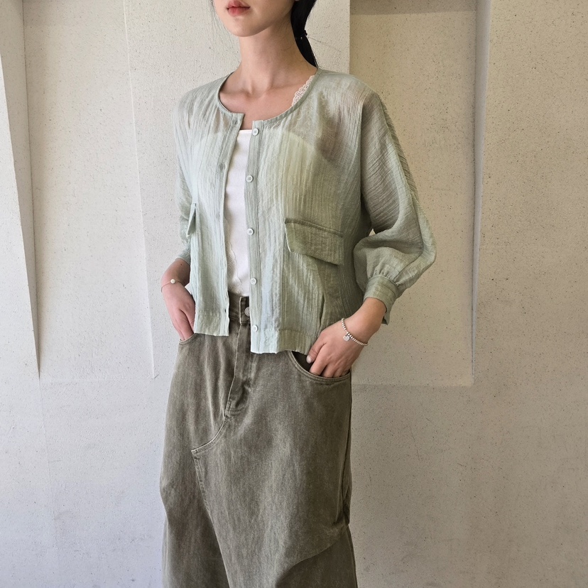 LA BLOOM韓國直郵㊣東大門實拍女裝新款人氣25春夏襯衫蕾絲衫La Bloom襯衫/蕾絲衫