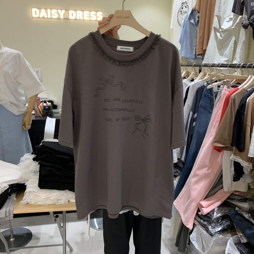 DAISY DRESS韓國直郵㊣東大門實拍女裝新品25春夏推薦休閑T恤DAISY DRESST恤