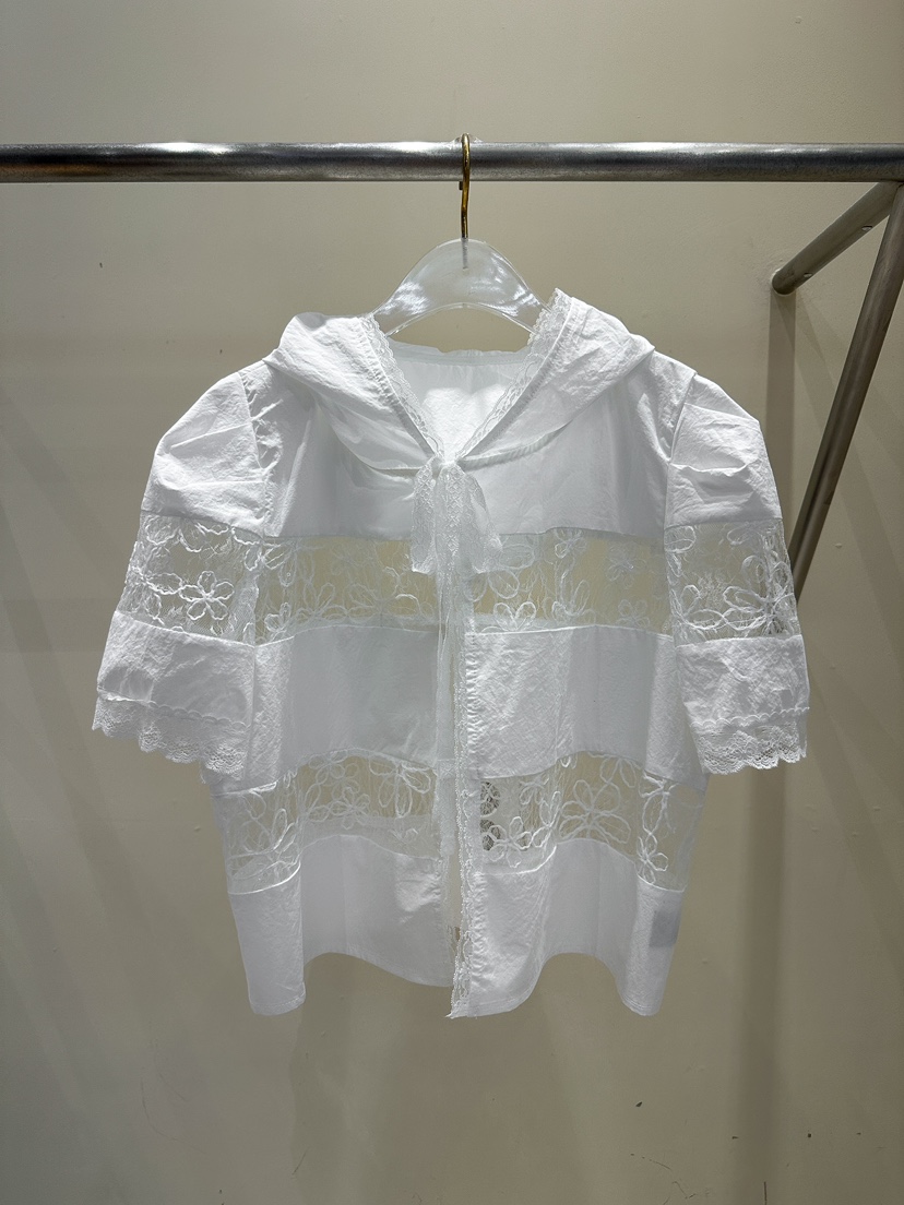 81 MARKET-L直郵韓國代購㊣女裝新品25春夏人氣襯衫蕾絲衫81 MARKET-L襯衫/蕾絲衫圖色1