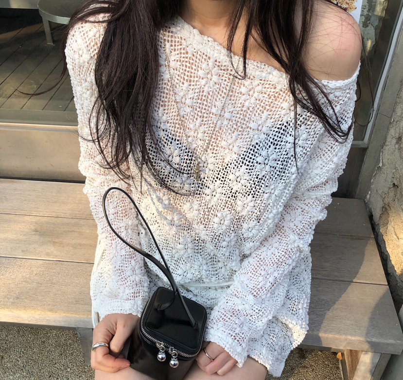 MELTED-P直郵韓國代購㊣女裝新品人氣25春夏熱賣時尚針織衫MELTED-P針織衫