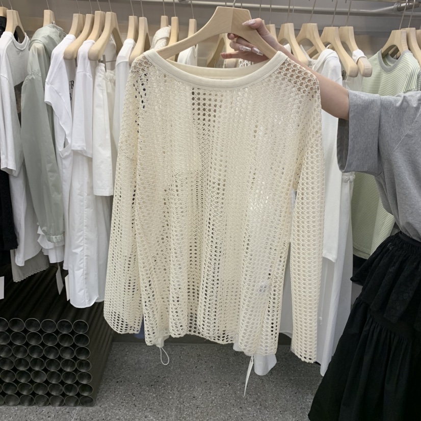 VELVET UNDERGROUND韓國㊣直郵東大門代購女裝新品休閑長袖T恤VELVET UNDERGROUND長袖T恤圖色2