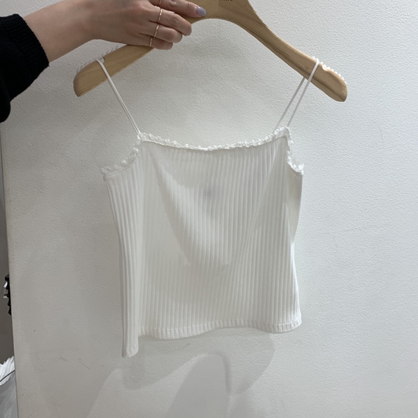 VERVEINE韓國㊣直郵東大門代購女裝新款人氣25春夏吊帶背心蕾絲VERVEINE吊帶/背心圖色2