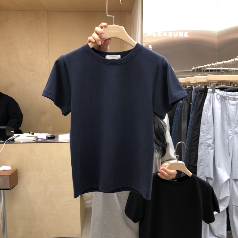 PLEASURE韓國直郵㊣女裝新款休閑推薦人氣熱賣時尚25春夏T恤PLEASURET恤圖色3