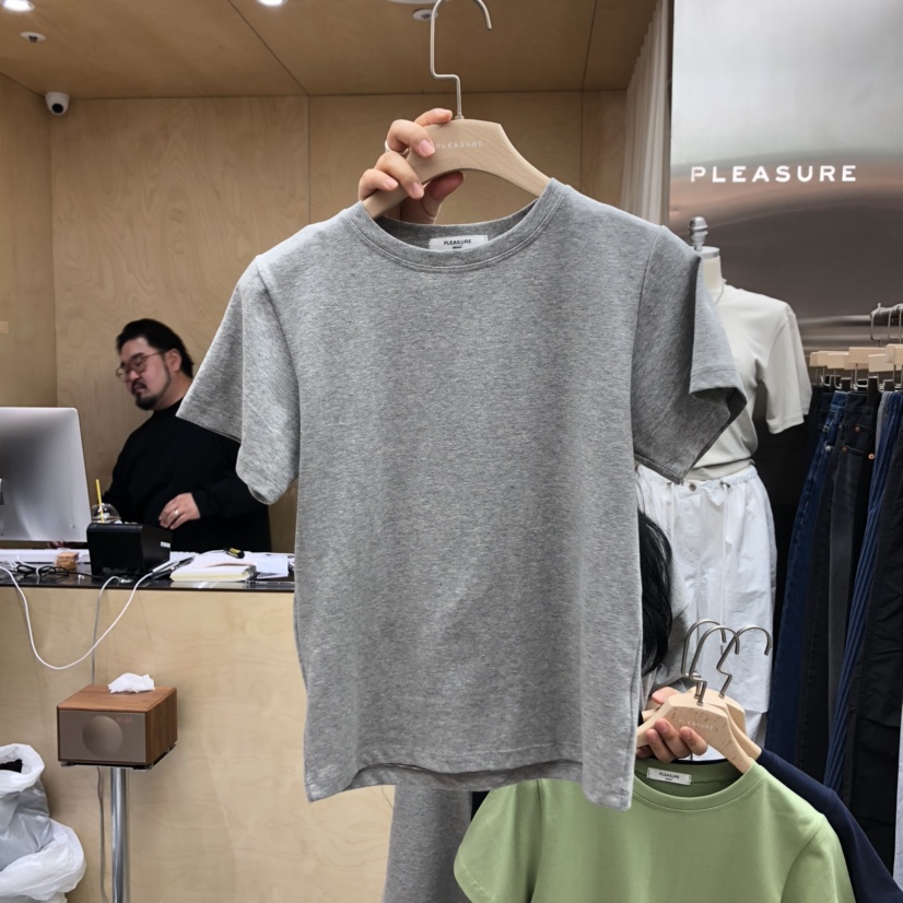 PLEASURE韓國直郵㊣女裝新款休閑推薦人氣熱賣時尚25春夏T恤PLEASURET恤圖色5