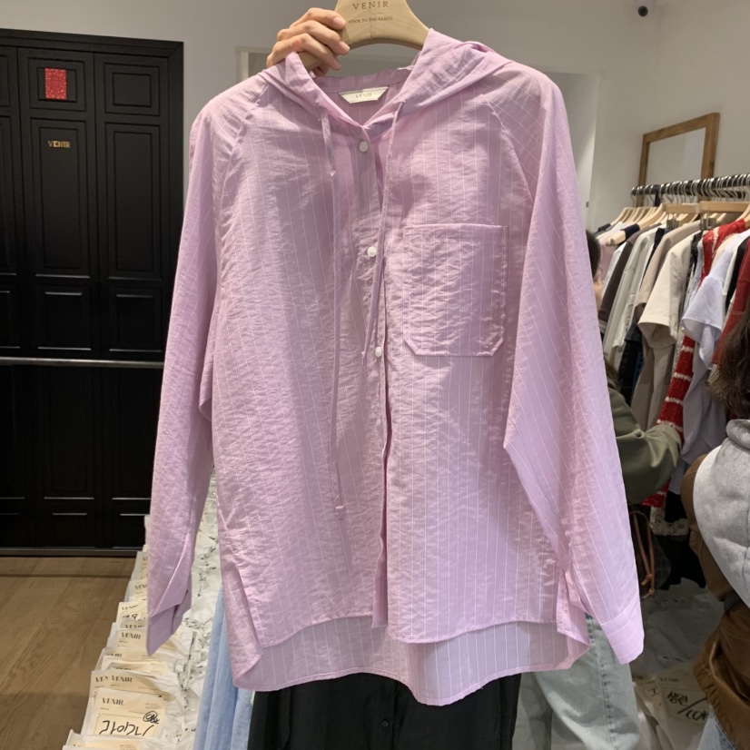 VENIR-a韓國㊣直郵東大門代購女裝新品25春夏時尚襯衫蕾絲衫VENIR-a襯衫/蕾絲衫圖色2