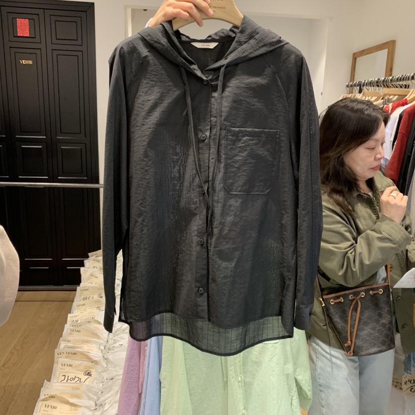 VENIR-a韓國㊣直郵東大門代購女裝新品25春夏時尚襯衫蕾絲衫VENIR-a襯衫/蕾絲衫圖色3