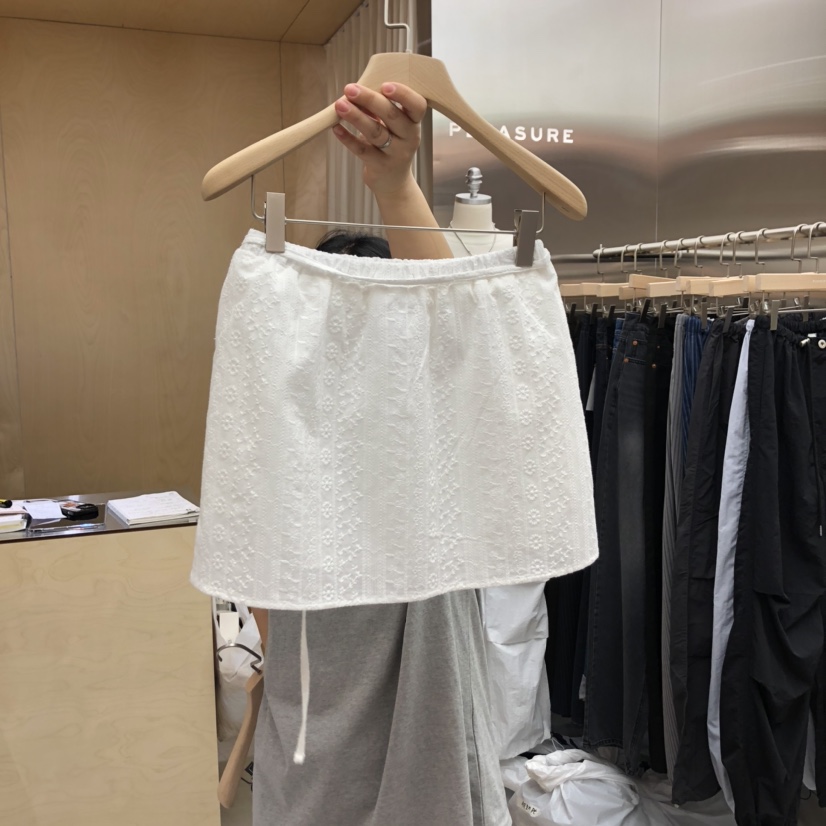 PLEASURE韓國㊣直郵東大門代購女裝新款熱賣人氣短裙含腰繩PLEASURE短裙