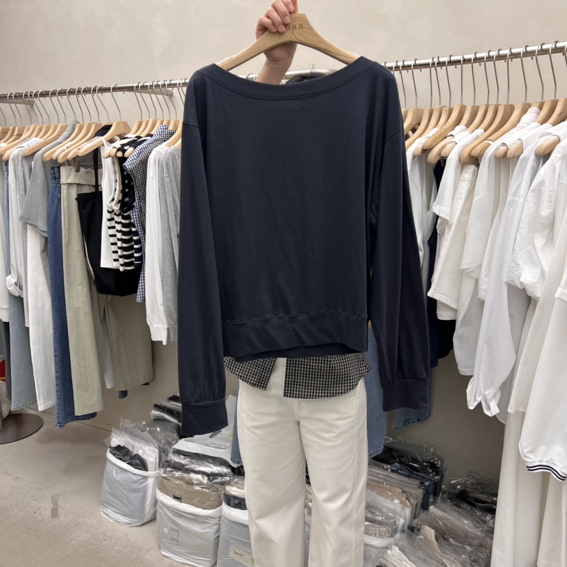 MURR韓國㊣直郵東大門代購女裝新款25春夏時尚熱賣推薦長袖T恤MURR長袖T恤圖色3
