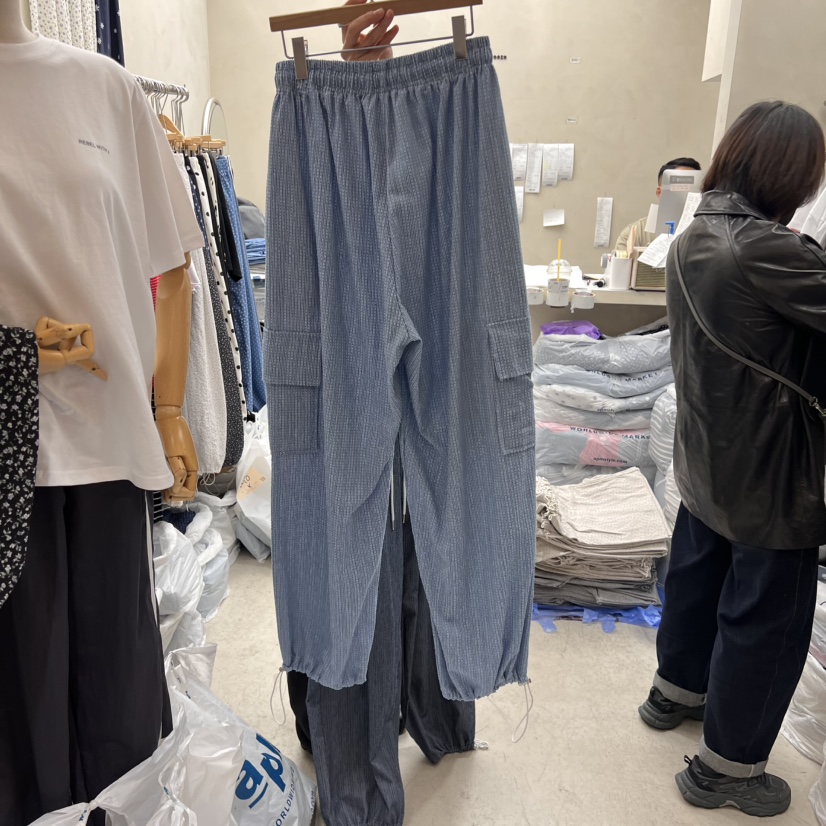 BREEZE直郵韓國代購㊣女裝新品人氣時尚休閑推薦牛仔褲工裝褲BREEZE牛仔褲