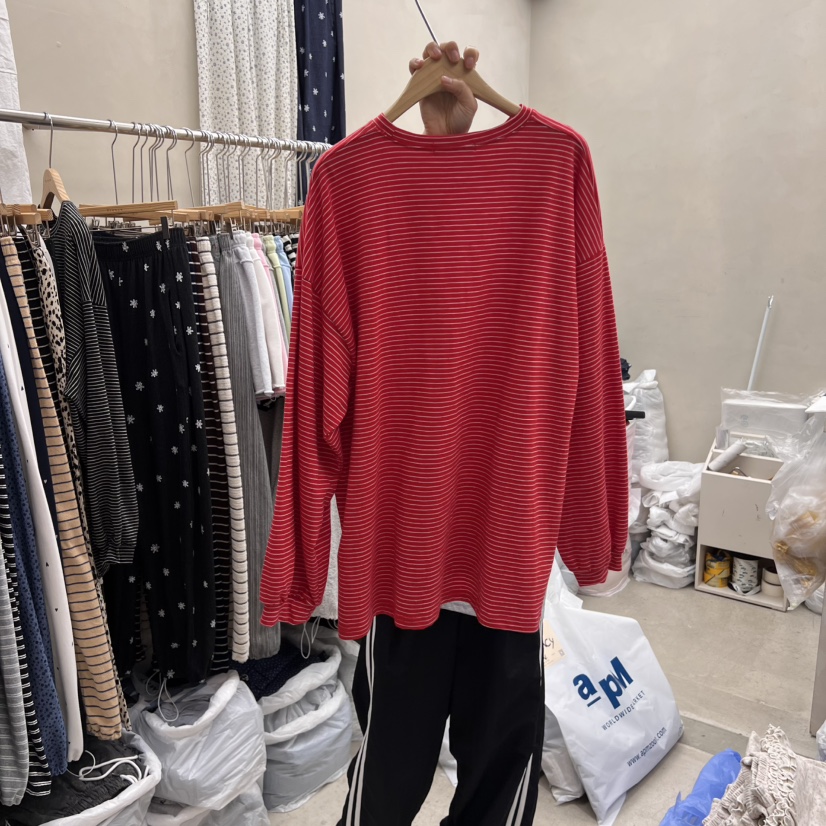 BREEZE直郵韓國代購㊣女裝新品熱賣推薦25春夏人氣休閑長袖T恤BREEZE長袖T恤
