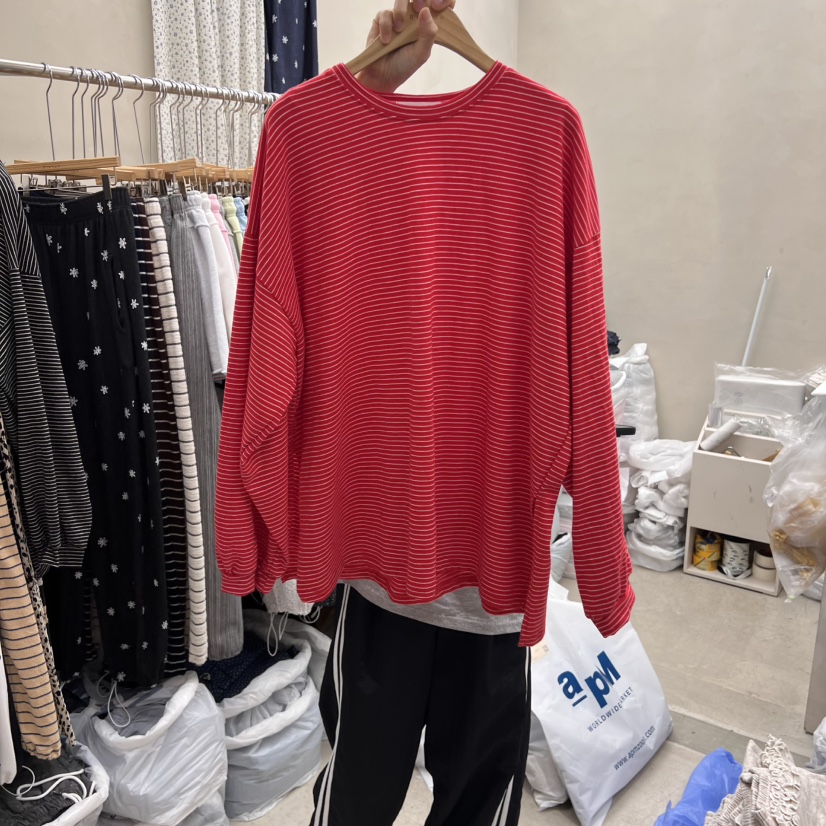 BREEZE直郵韓國代購㊣女裝新品熱賣推薦25春夏人氣休閑長袖T恤BREEZE長袖T恤圖色2