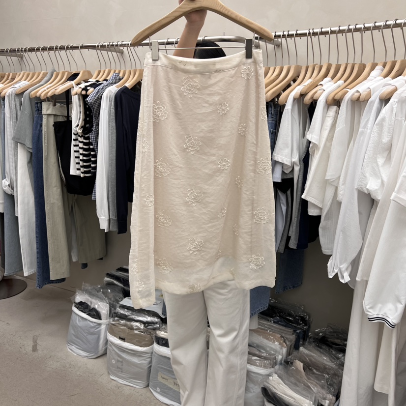 MURR直郵韓國代購㊣女裝新品人氣25春夏休閑時尚半身裙中短裙MURR半身裙/中短裙