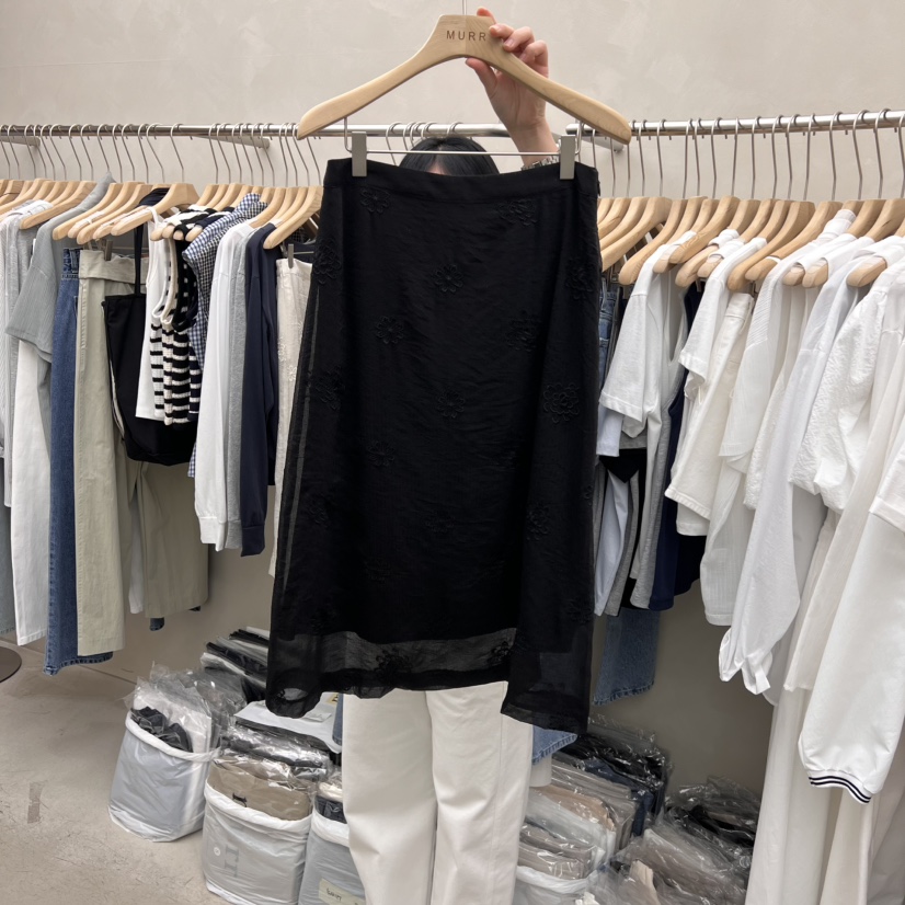 MURR直郵韓國代購㊣女裝新品人氣25春夏休閑時尚半身裙中短裙MURR半身裙/中短裙圖色2