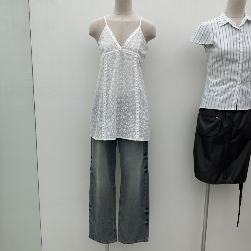 CHAV韓國㊣直郵東大門代購女裝新品時尚休閑人氣推薦吊帶背心CHAV吊帶/背心