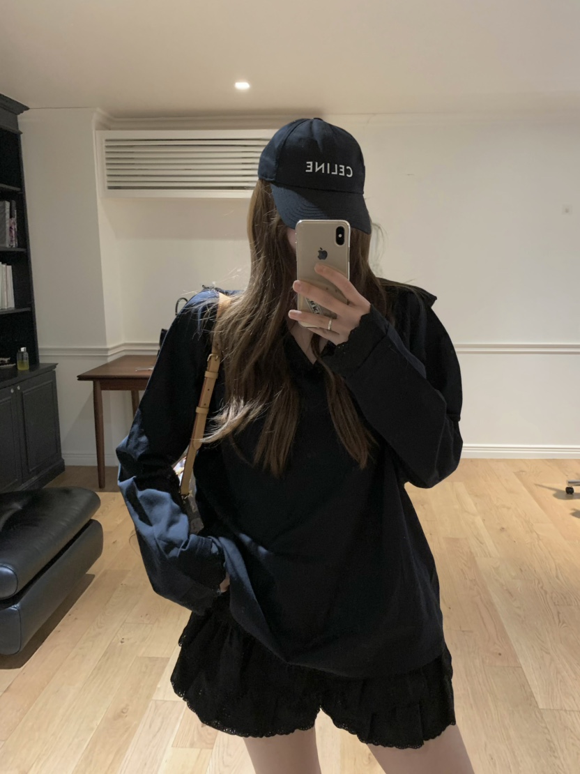 VIRKIN韓國直郵㊣女裝新品25春夏推薦熱賣休閑長袖T恤連帽衫VIRKIN長袖T恤
