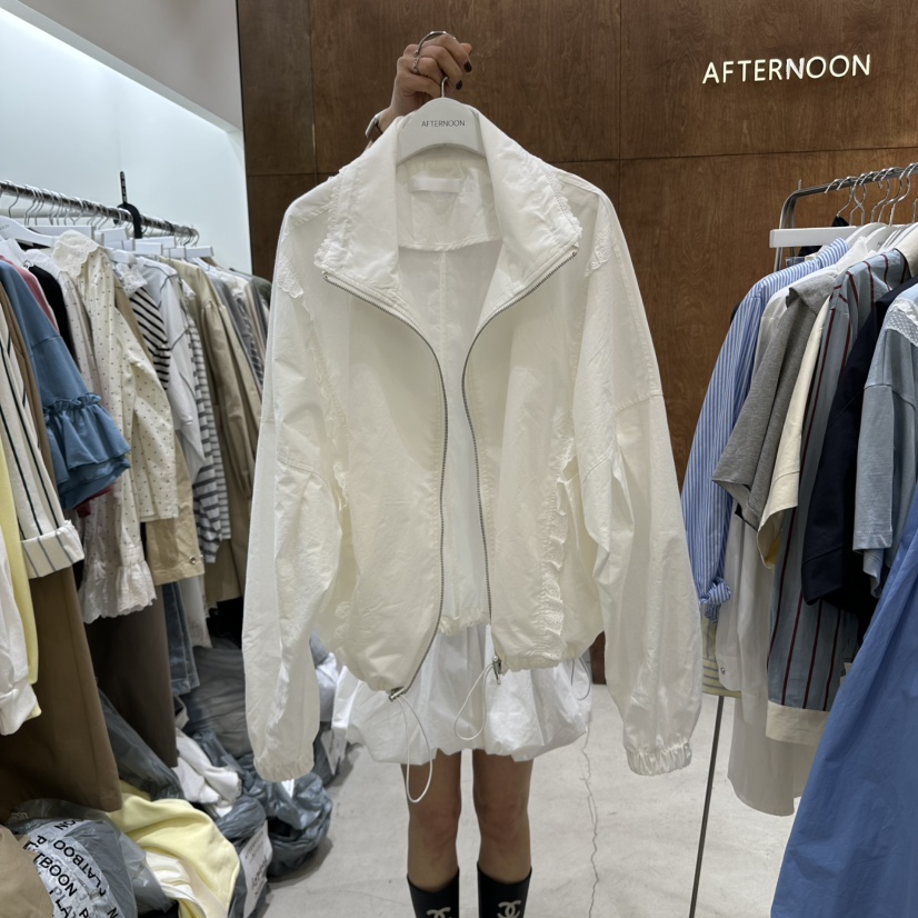AFTERNOON-P韓國直郵㊣女裝新款人氣推薦熱賣25春夏夾克蕾絲AFTERNOON夾克圖色2