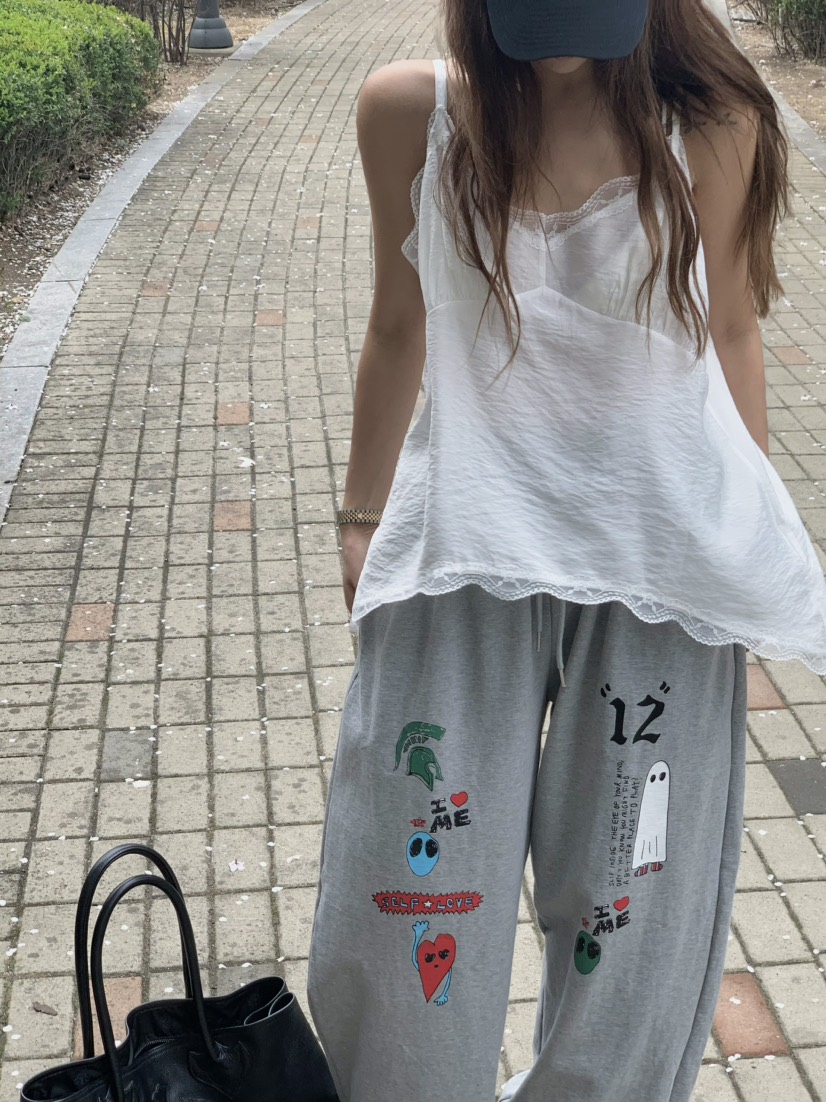 VIRKIN韓國直郵㊣東大門實拍女裝新款人氣推薦熱賣時尚休閑褲VIRKIN休閑褲