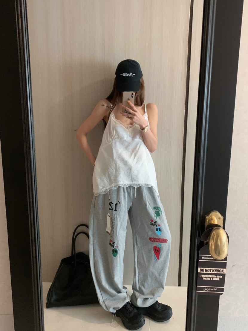 VIRKIN韓國直郵㊣東大門實拍女裝新款人氣推薦熱賣時尚休閑褲VIRKIN休閑褲