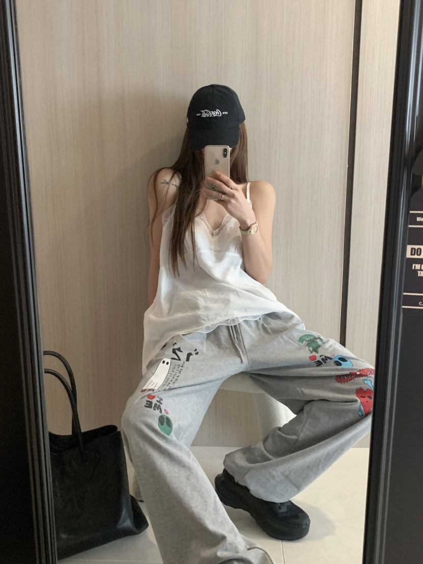 VIRKIN韓國直郵㊣東大門實拍女裝新款人氣推薦熱賣時尚休閑褲VIRKIN休閑褲