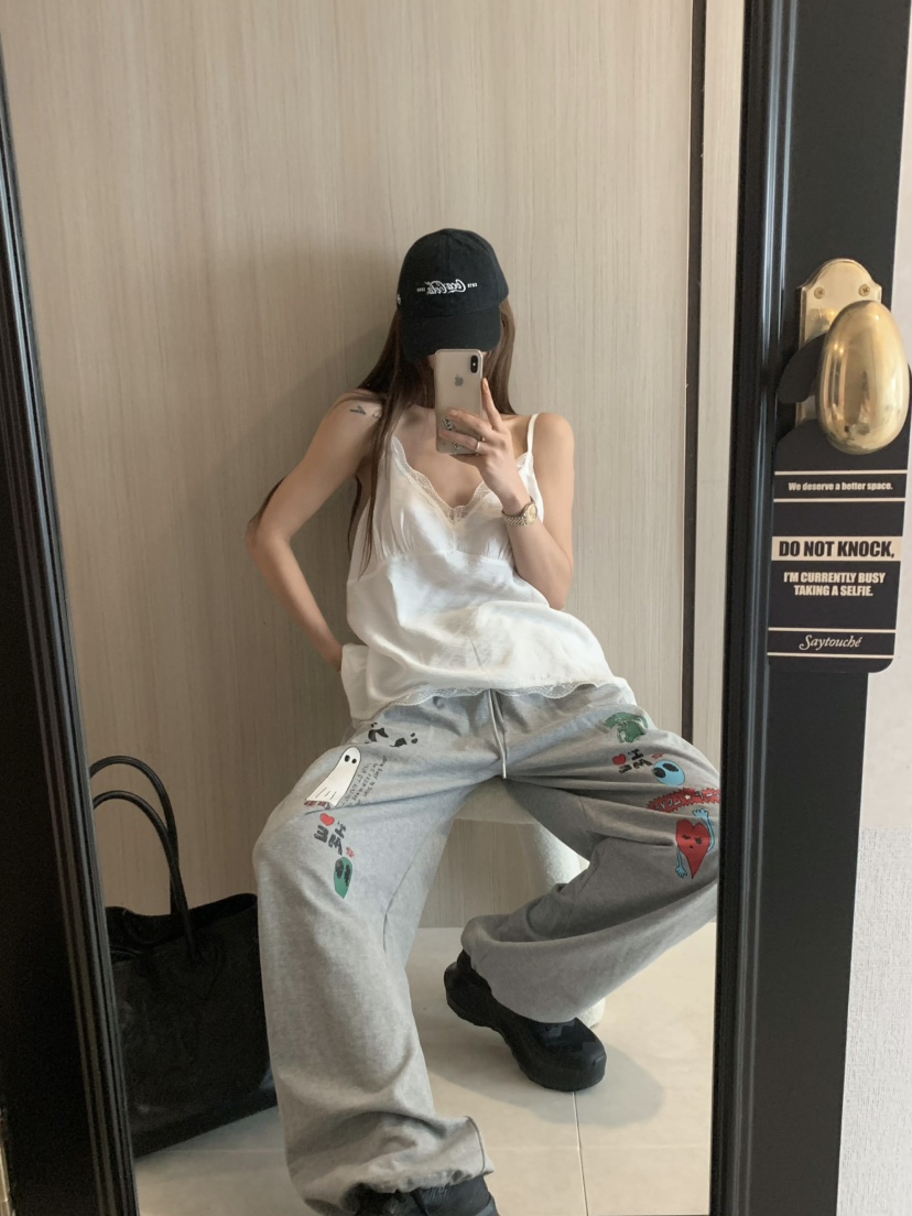 VIRKIN韓國直郵㊣東大門實拍女裝新款人氣推薦熱賣時尚休閑褲VIRKIN休閑褲