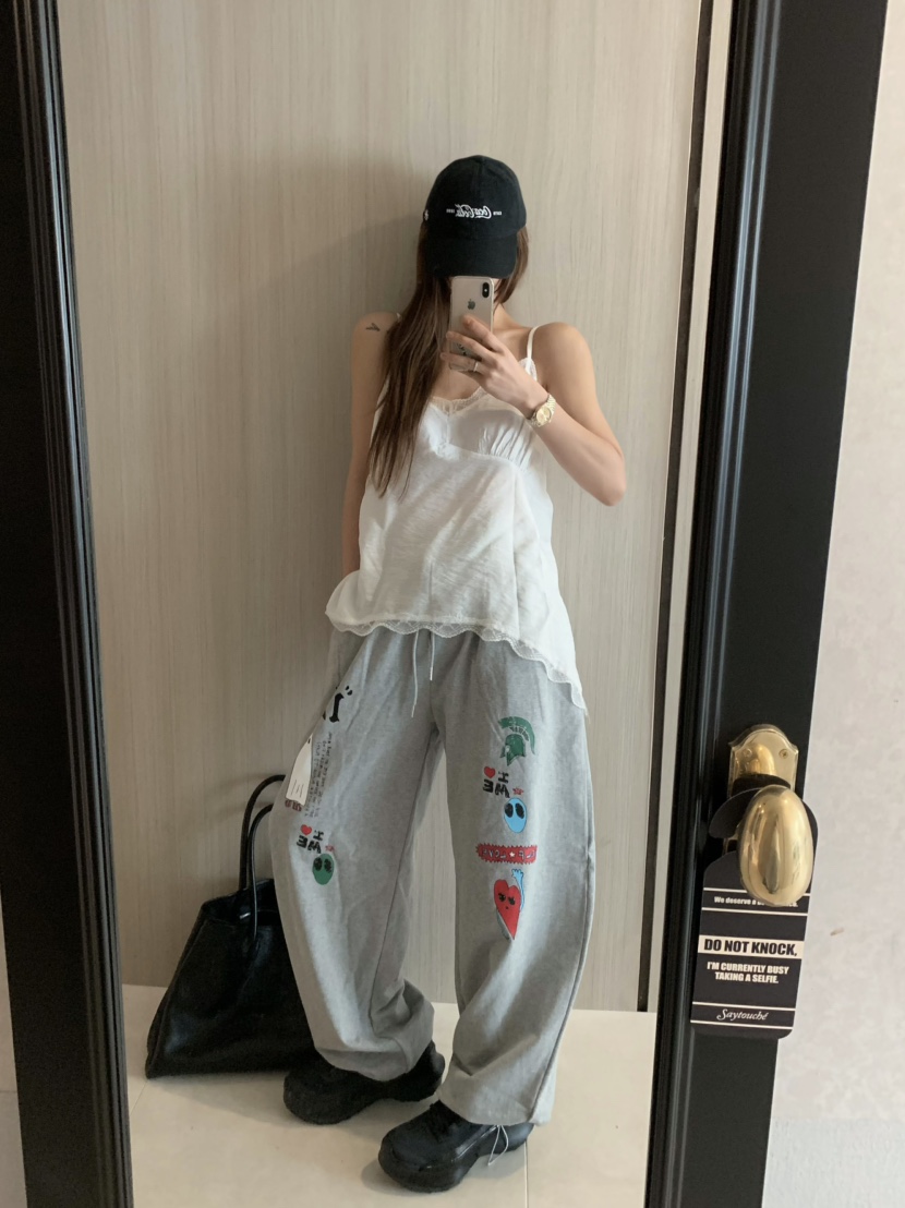 VIRKIN韓國直郵㊣東大門實拍女裝新款人氣推薦熱賣時尚休閑褲VIRKIN休閑褲