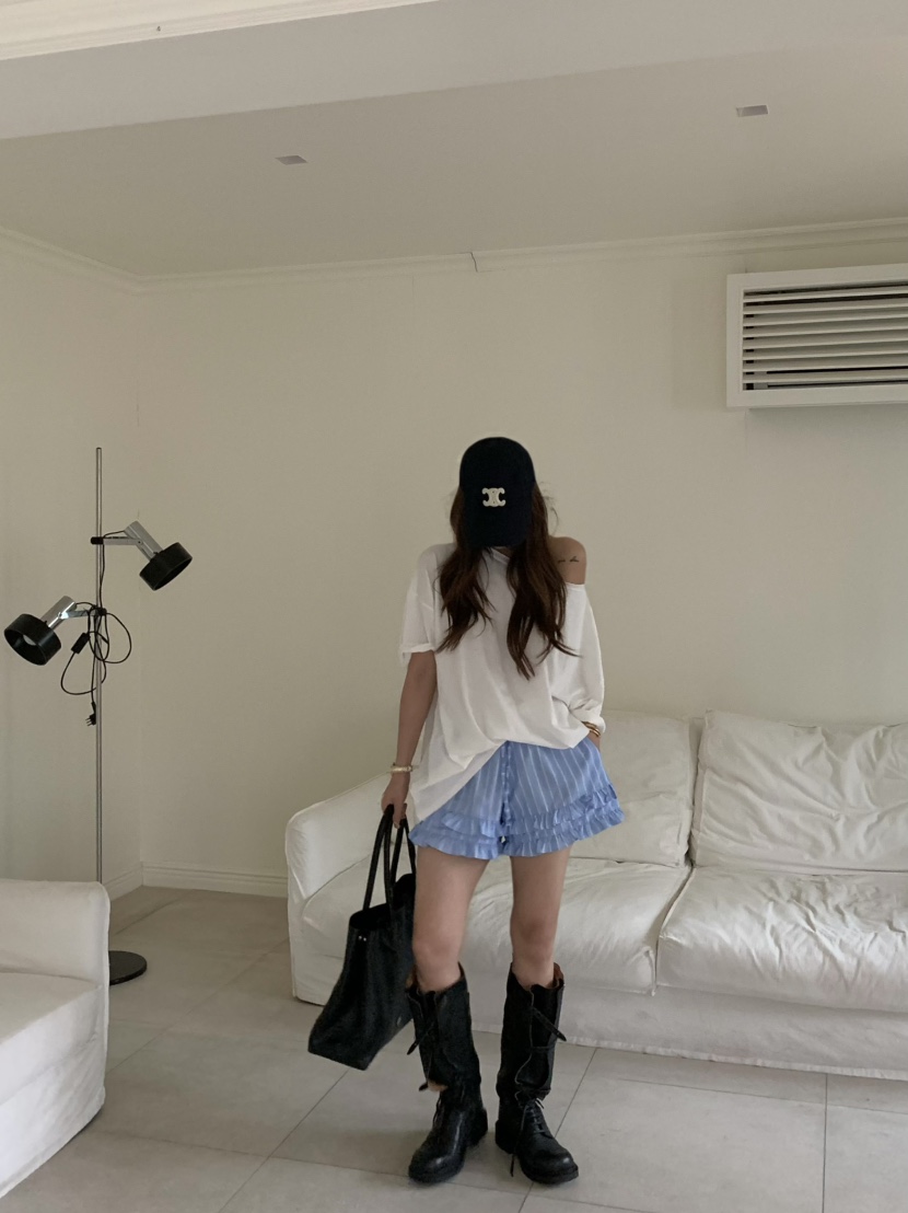 VIRKIN韓國直郵㊣女裝新品休閑人氣時尚熱賣25春夏推薦短褲VIRKIN短褲