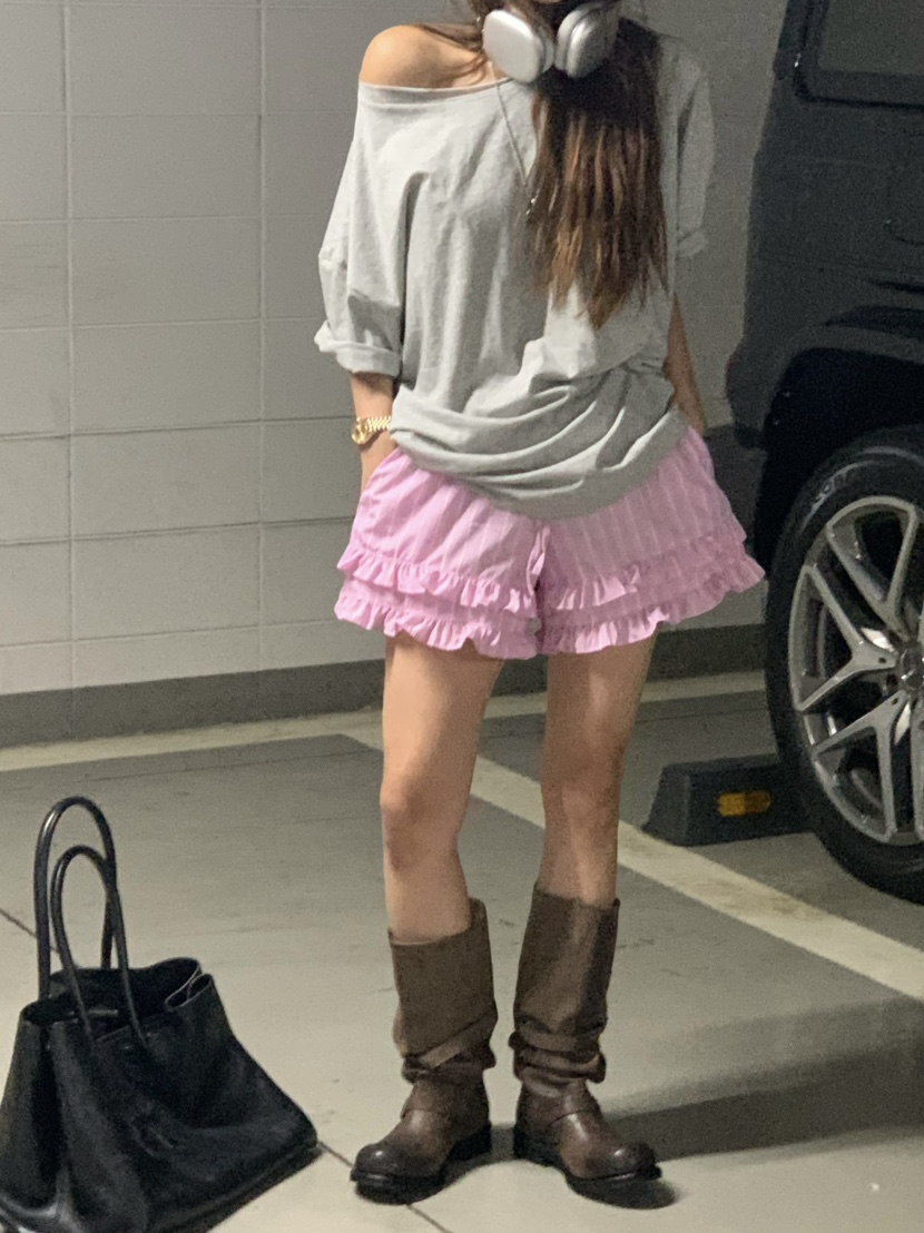 VIRKIN韓國直郵㊣女裝新品休閑人氣時尚熱賣25春夏推薦短褲VIRKIN短褲