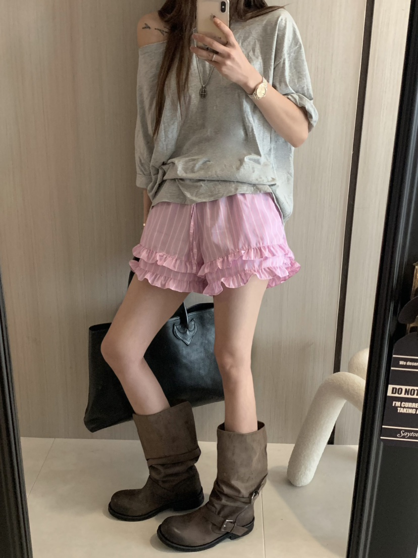 VIRKIN韓國直郵㊣女裝新品休閑人氣時尚熱賣25春夏推薦短褲VIRKIN短褲