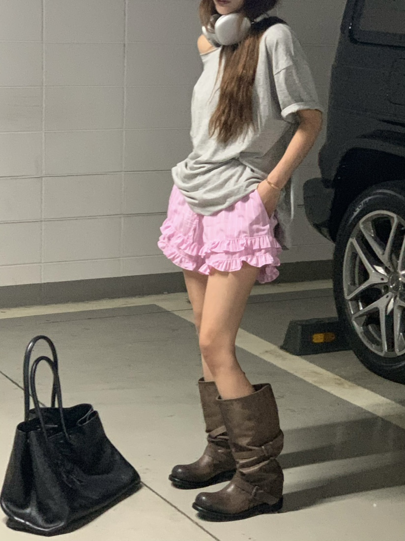 VIRKIN韓國直郵㊣女裝新品休閑人氣時尚熱賣25春夏推薦短褲VIRKIN短褲
