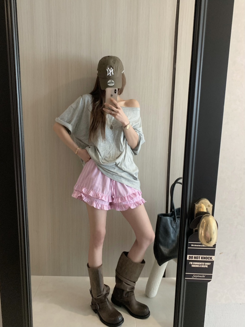 VIRKIN韓國直郵㊣女裝新品休閑人氣時尚熱賣25春夏推薦短褲VIRKIN短褲