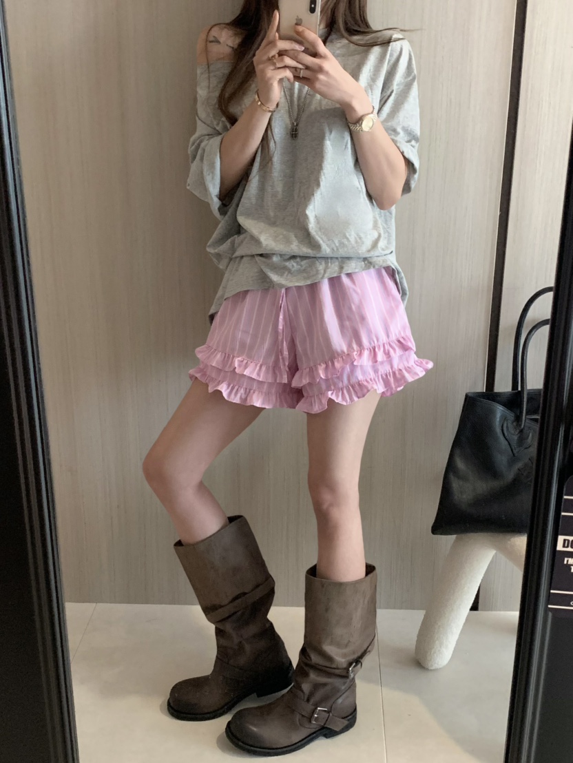 VIRKIN韓國直郵㊣女裝新品休閑人氣時尚熱賣25春夏推薦短褲VIRKIN短褲圖色2