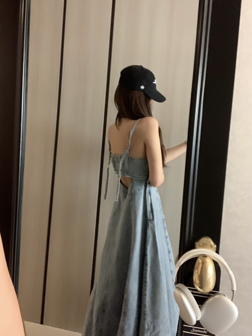 VIRKIN直郵韓國代購㊣女裝新品推薦熱賣休閑時尚連衣裙喇叭VIRKIN連衣裙