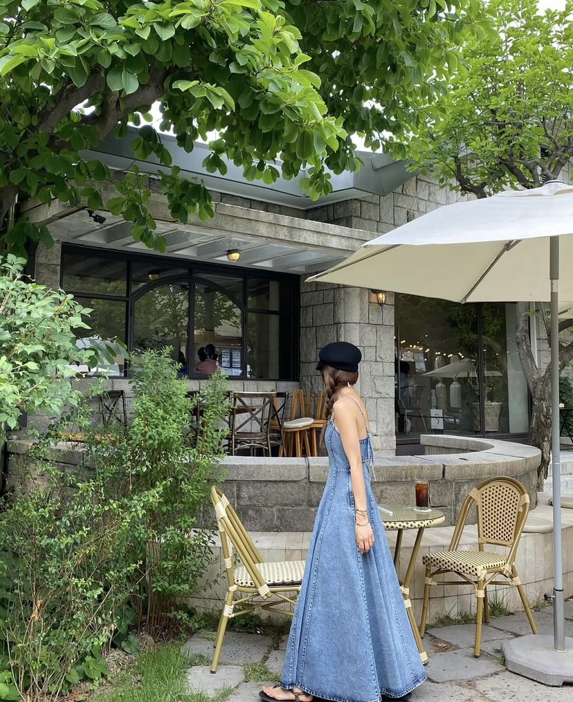 VIRKIN直郵韓國代購㊣女裝新品推薦熱賣休閑時尚連衣裙喇叭VIRKIN連衣裙