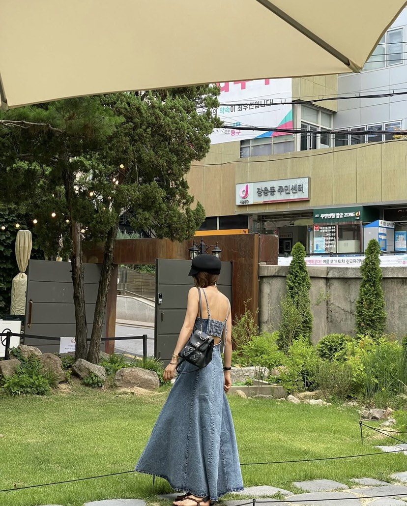 VIRKIN直郵韓國代購㊣女裝新品推薦熱賣休閑時尚連衣裙喇叭VIRKIN連衣裙