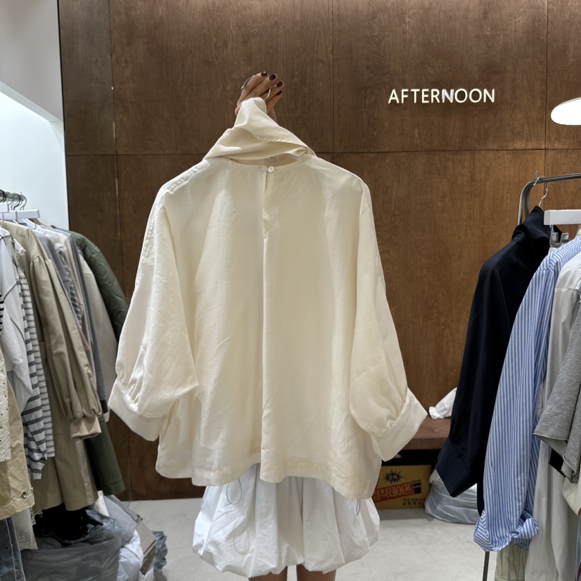 AFTERNOON-P直郵韓國代購㊣女裝新款人氣休閑推薦襯衫蕾絲衫AFTERNOON襯衫/蕾絲衫