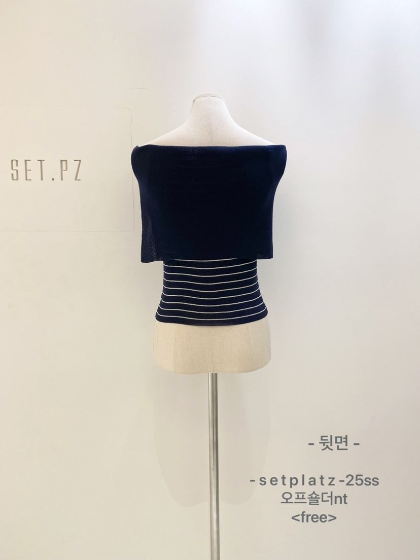 SETPLATZ直郵韓國代購㊣女裝新品25春夏休閑時尚針織衫露肩PLATZCLASSIC針織衫