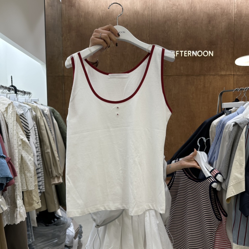 AFTERNOON-P韓國直郵㊣東大門實拍女裝新品時尚人氣吊帶背心AFTERNOON吊帶/背心