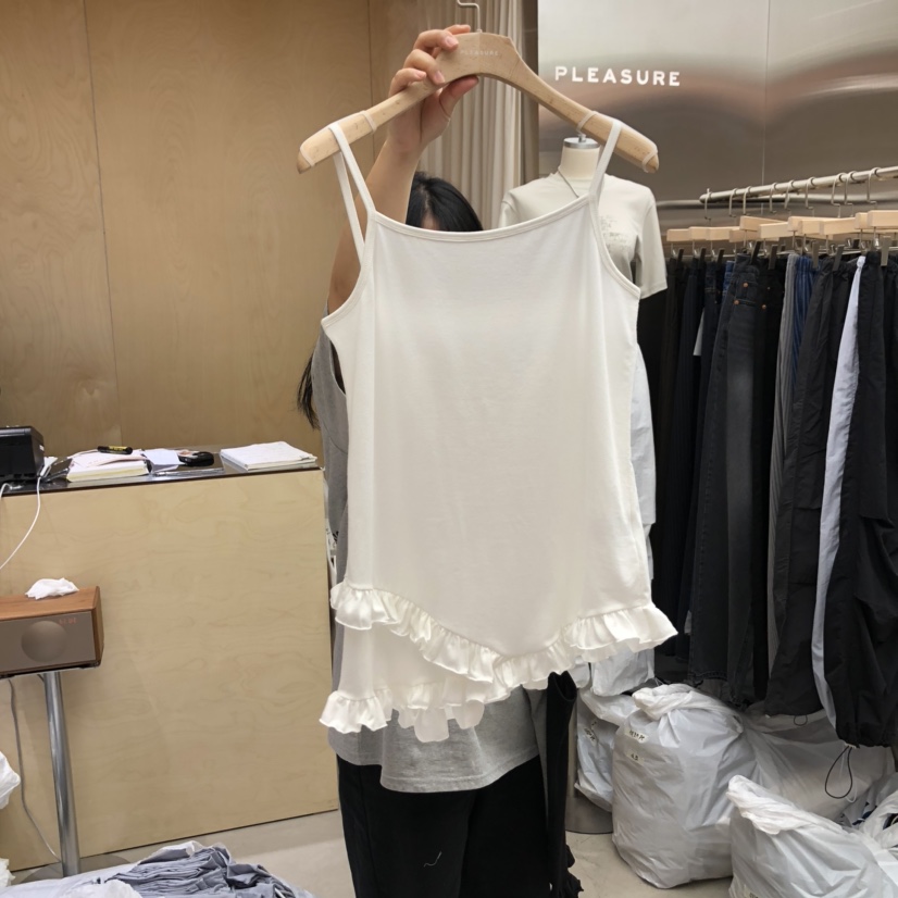 PLEASURE韓國㊣直郵東大門代購女裝新款25春夏人氣吊帶背心PLEASURE吊帶/背心