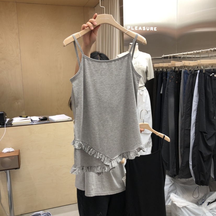 PLEASURE韓國㊣直郵東大門代購女裝新款25春夏人氣吊帶背心PLEASURE吊帶/背心圖色2