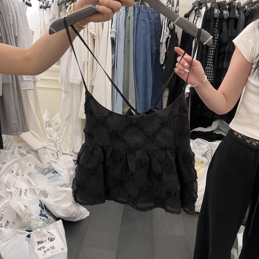 VIRKIN直郵韓國代購㊣女裝新款時尚25春夏推薦人氣吊帶背心VIRKIN吊帶/背心圖色3
